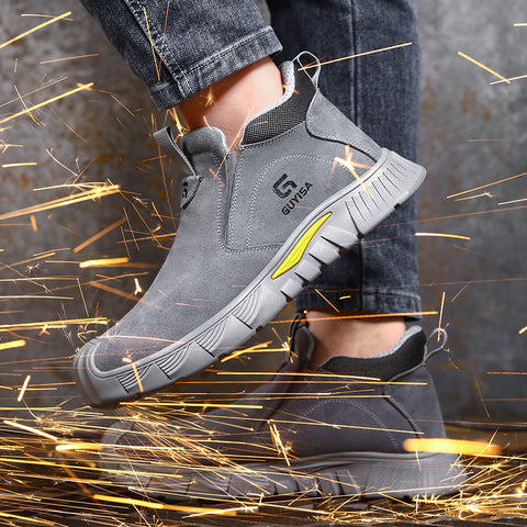 GUYISA welder shoes safety shoe spark-resistant anti-smashing&puncture
