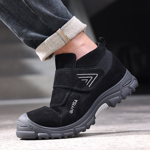 GUYISA welder shoes black spark-resistant anti-smashing&puncture
