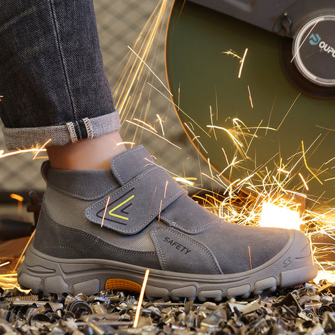 GUYISA welder shoes grey anti-smashing anti-puncture