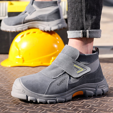 GUYISA welder shoes grey anti-smashing anti-puncture