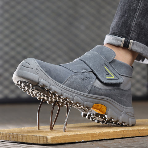 GUYISA welder shoes grey anti-smashing anti-puncture