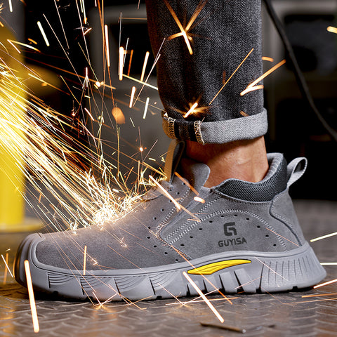 GUYISA welder shoes spark-resistant anti-smashing&puncture