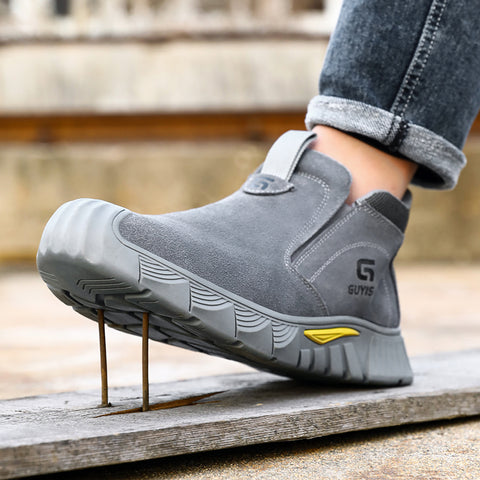 GUYISA welder shoes safety shoe spark-resistant anti-smashing&puncture