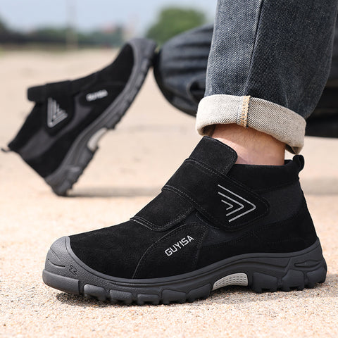 GUYISA welder shoes black spark-resistant anti-smashing&puncture