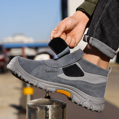GUYISA welder shoes grey anti-smashing anti-puncture