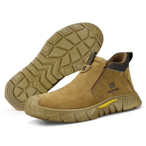 GUYISA welder shoes safety shoes spark-resistant anti-smashing&puncture