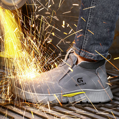 GUYISA welder shoes safety shoe spark-resistant anti-smashing&puncture