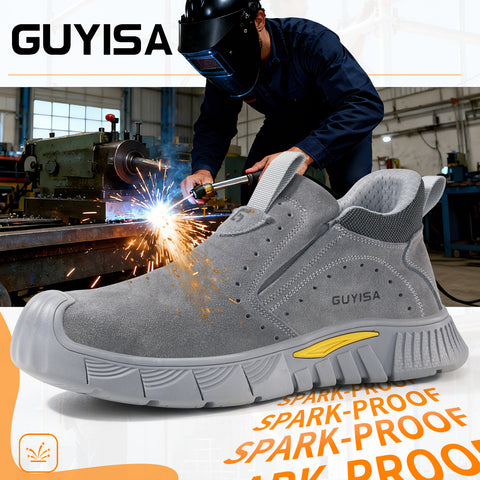 GUYISA welder shoes spark-resistant anti-smashing&puncture